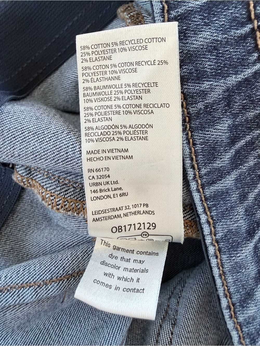 Pilcro Mid Rise Kick Flare Crop Jeans Medium Wash Stretch Denim Size M Women - Picture 8 of 13
